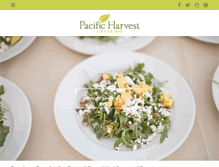 Tablet Screenshot of pacificharvestcatering.com